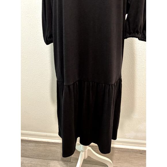 Sanctuary Women's Refresh T-Shirt Dress Crewneck Pullover Black Size XXL New - Picture 3 of 8